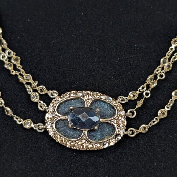 Vintage Monet Dainty Rhinestone Necklace - Picture 4 of 9